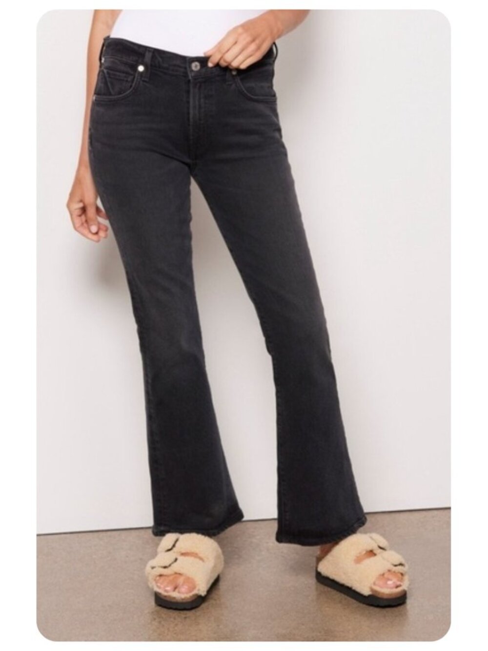 Citizens of Humanity Black Emannuelle Slim Bootcut Jeans sz 26